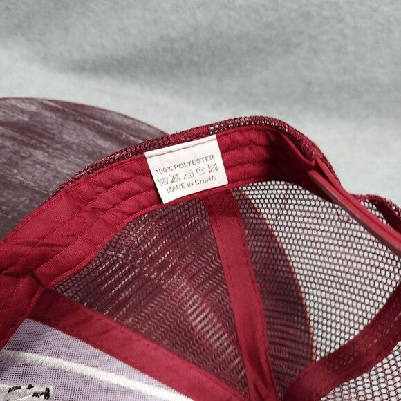 Alabama Embroidered Trucker Hat Red Mesh Snapback Cap Roll Tide  Houndtooth - Picture 11 of 11